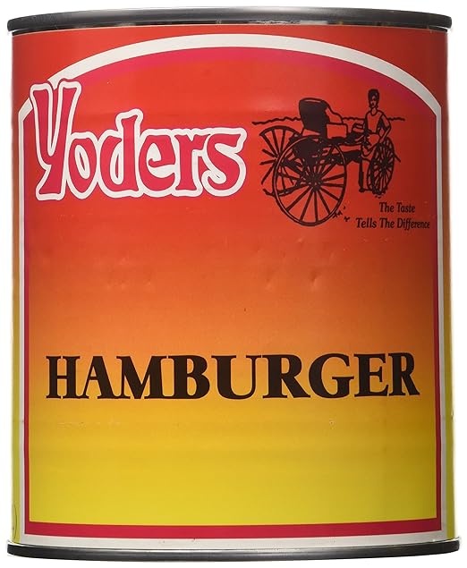 YodersCannedHamburgerMeat28ozB006ZACUBG Cheeseburger in a Can